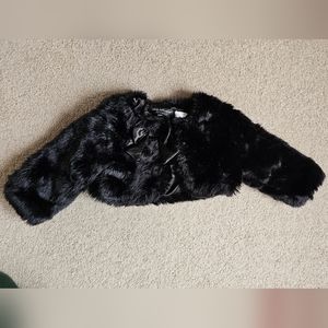 Baby Girl Winter Jacket, Faux Fur baby coat, excellent condition